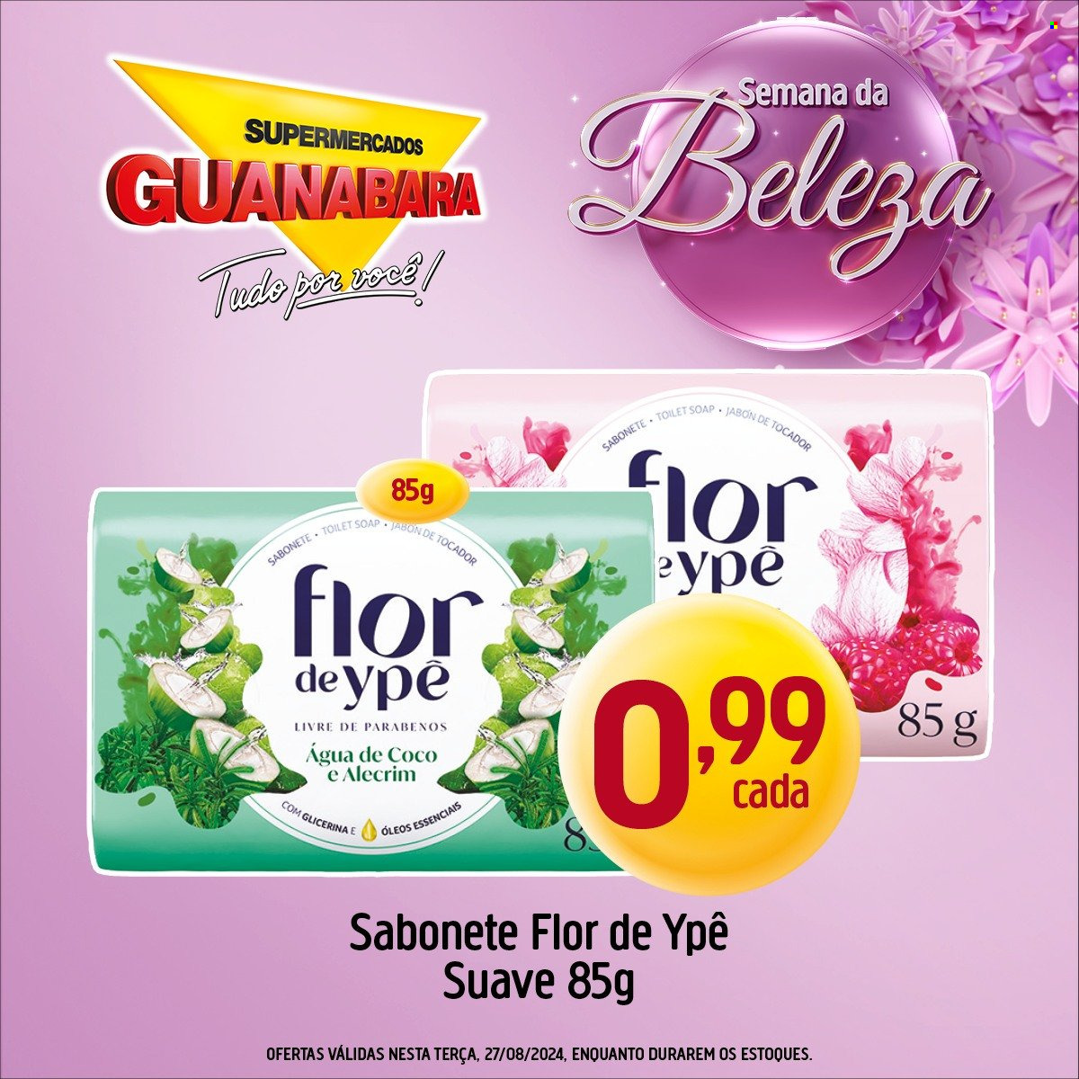Folheto Supermercados Guanabara - 27/08/2024 - 27/08/2024. Página 1