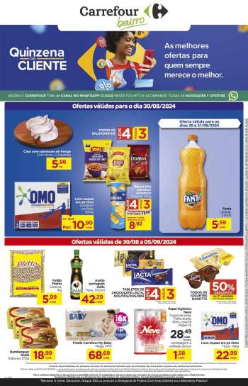 Folheto Carrefour Bairro - 30/08/2024 - 05/09/2024.