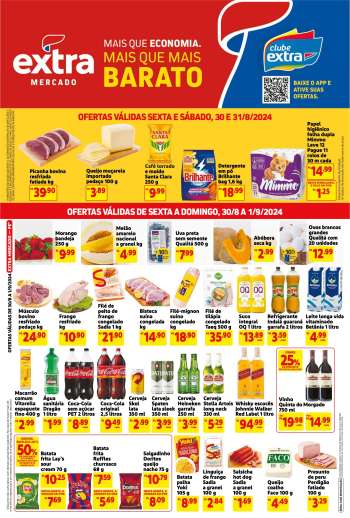 Folheto Mercado Extra - 30/08/2024 - 01/09/2024.