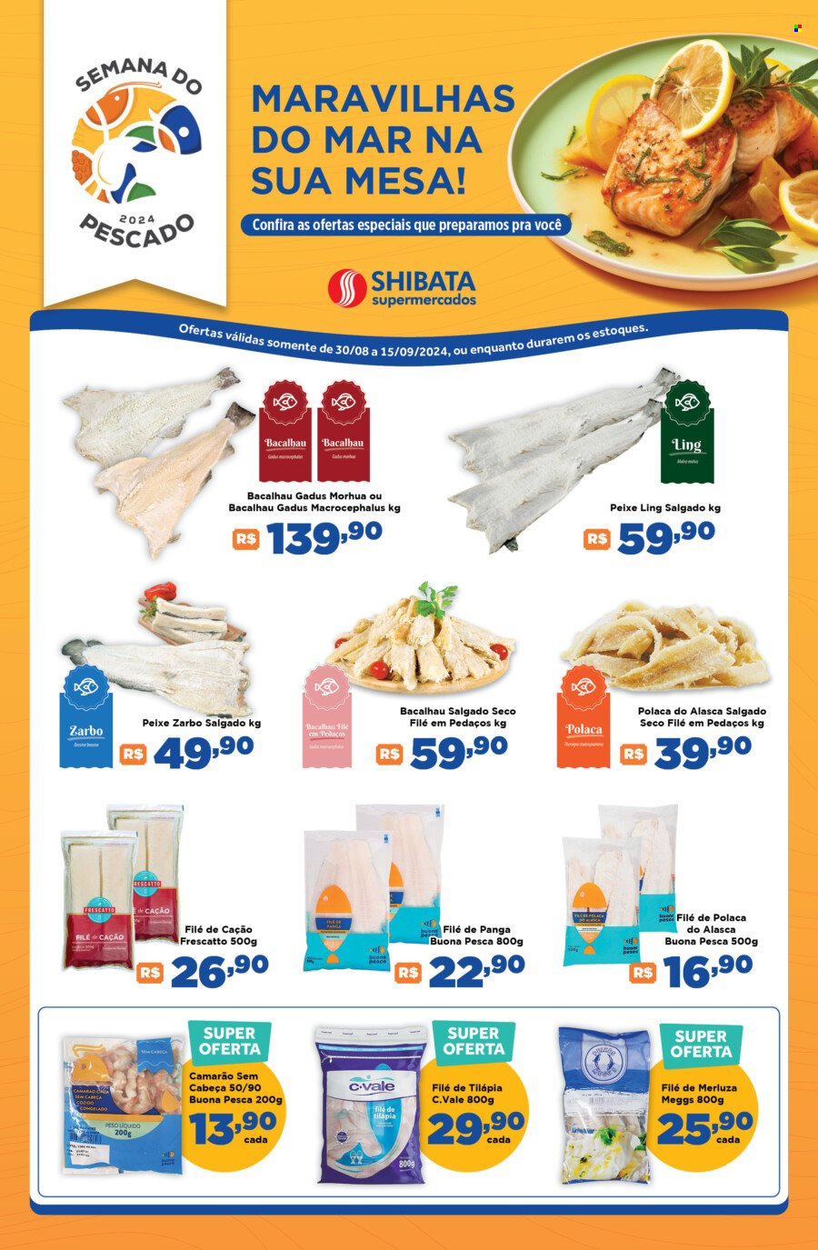 Folheto Shibata Supermercados - 30/08/2024 - 15/09/2024. Página 1