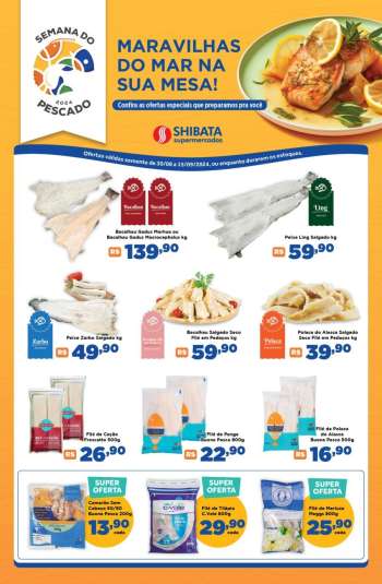 Folheto Shibata Supermercados - 30/08/2024 - 15/09/2024.