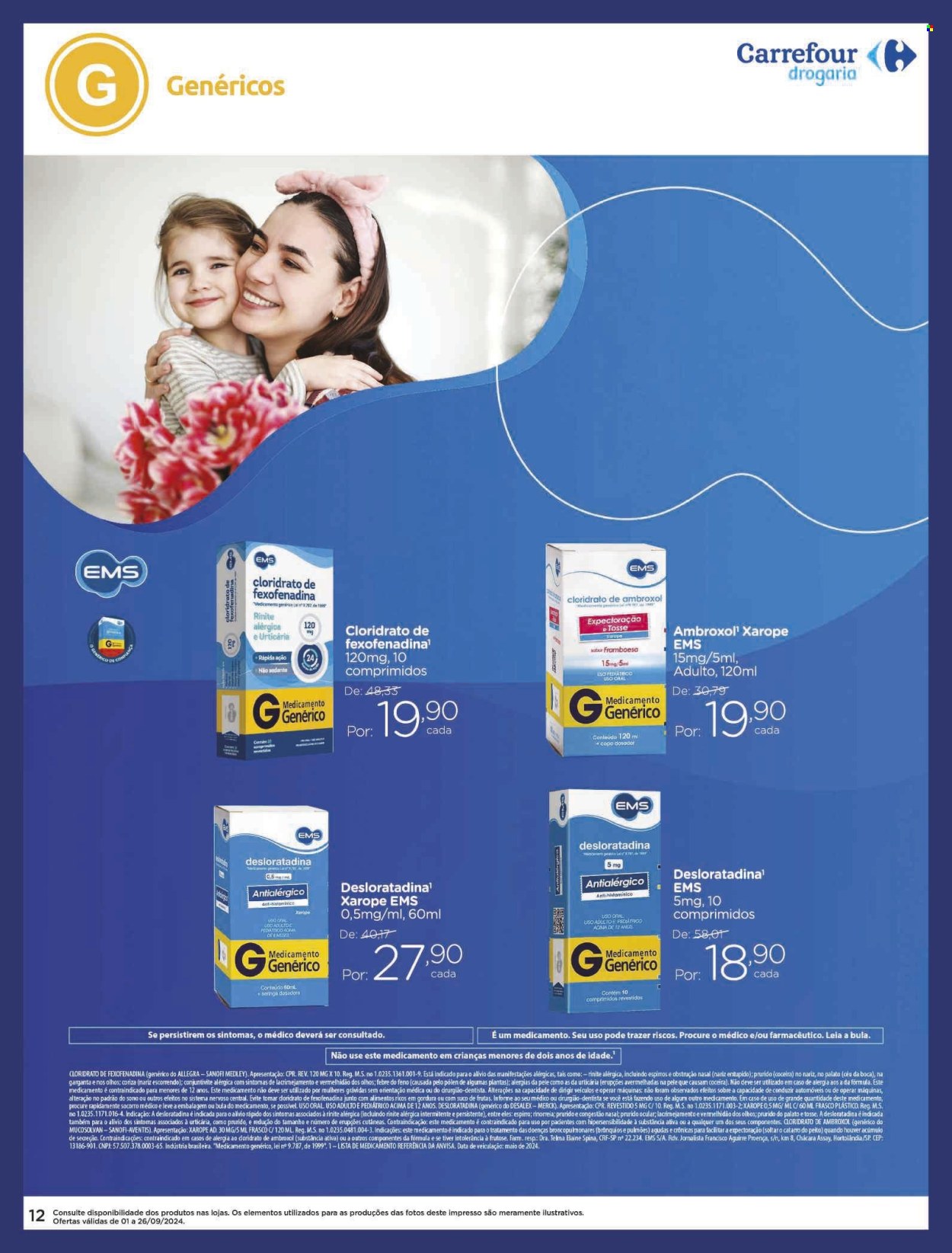 Folheto Carrefour Drogaria - 01/09/2024 - 26/09/2024. Página 12