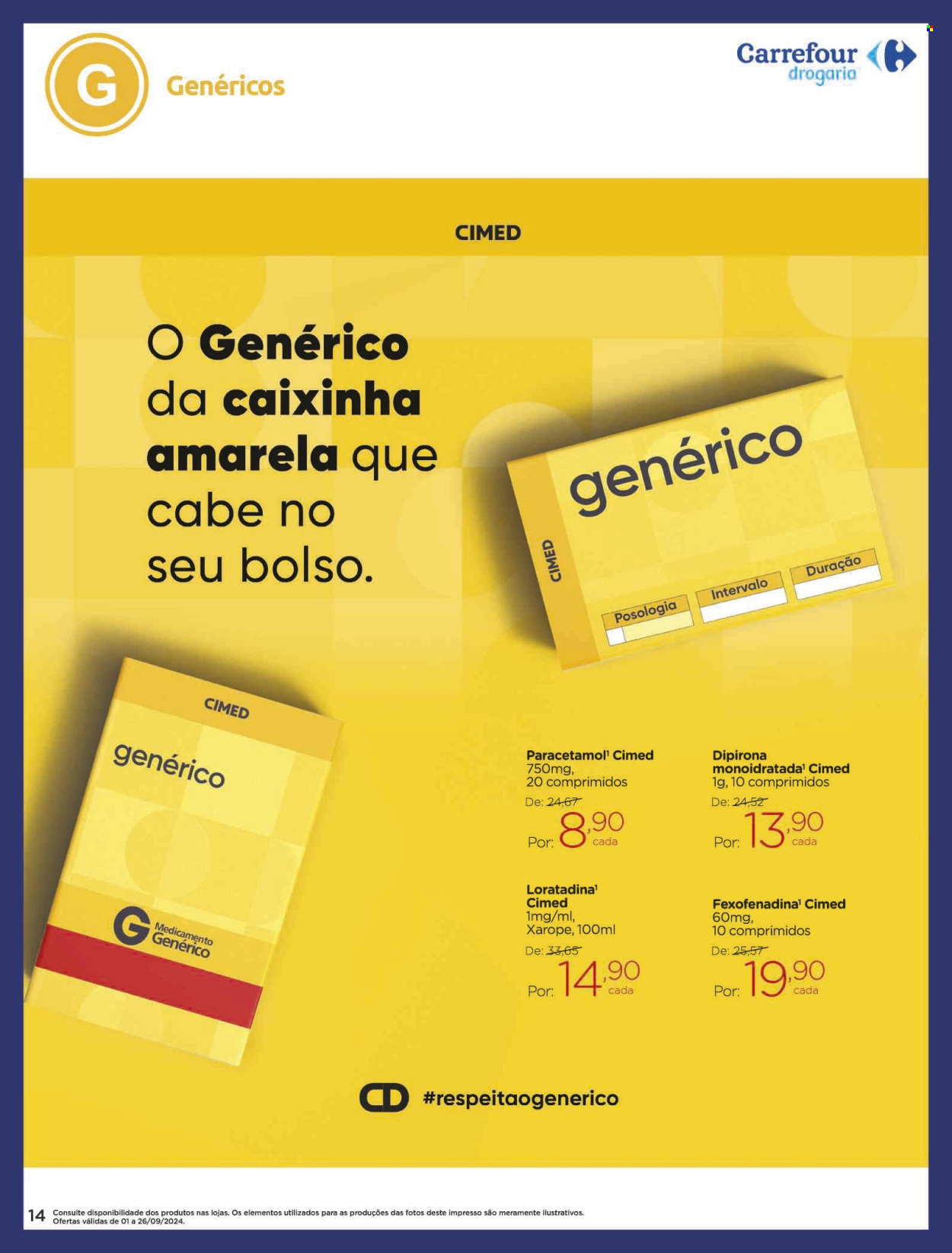Folheto Carrefour Drogaria - 01/09/2024 - 26/09/2024. Página 14