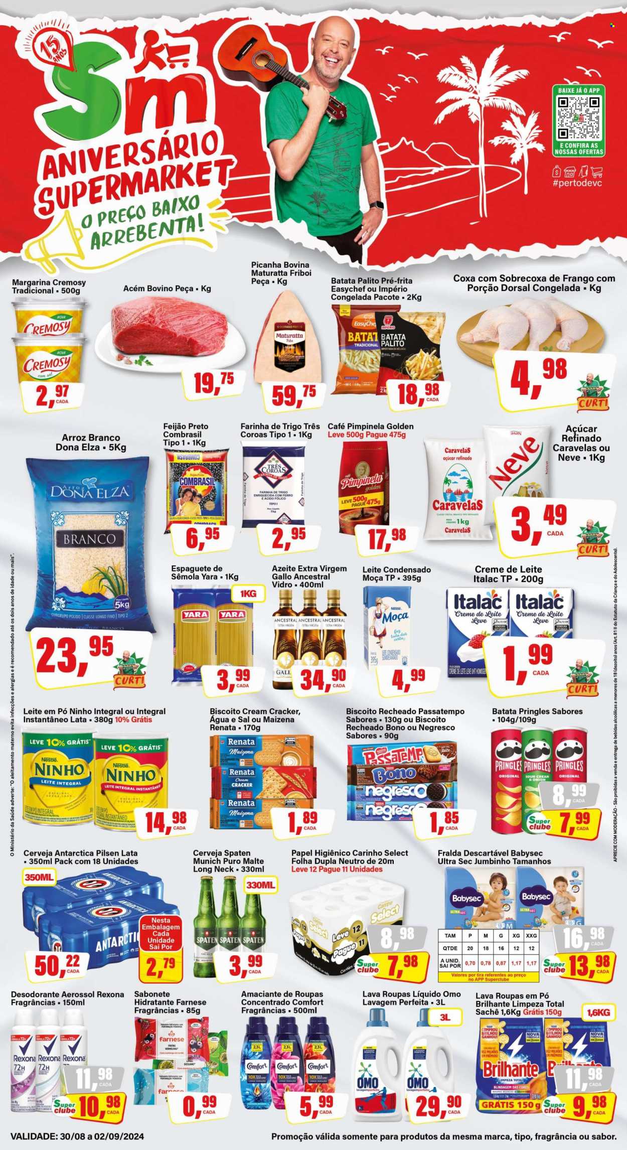Folheto Rede Supermarket - 30/08/2024 - 02/09/2024. Página 1