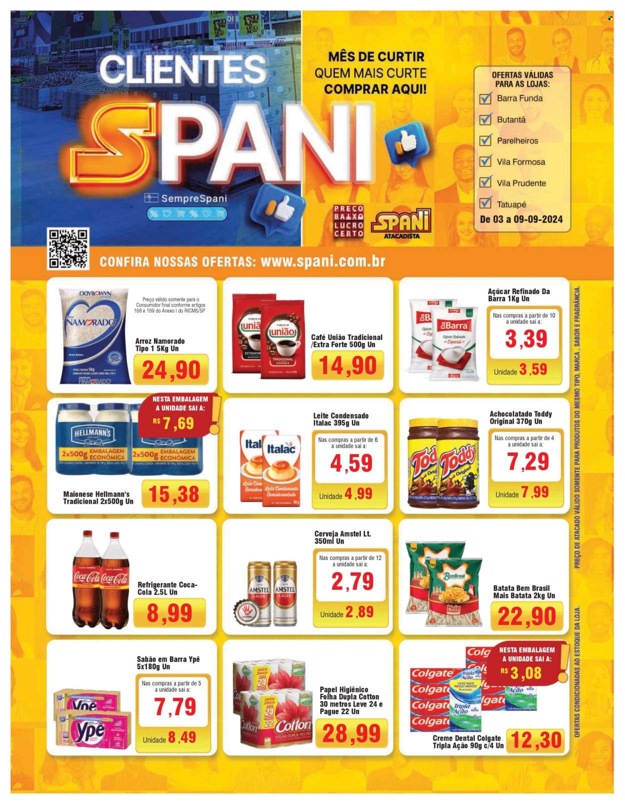 Folheto Spani Atacadista - 03/09/2024 - 09/09/2024. Página 1