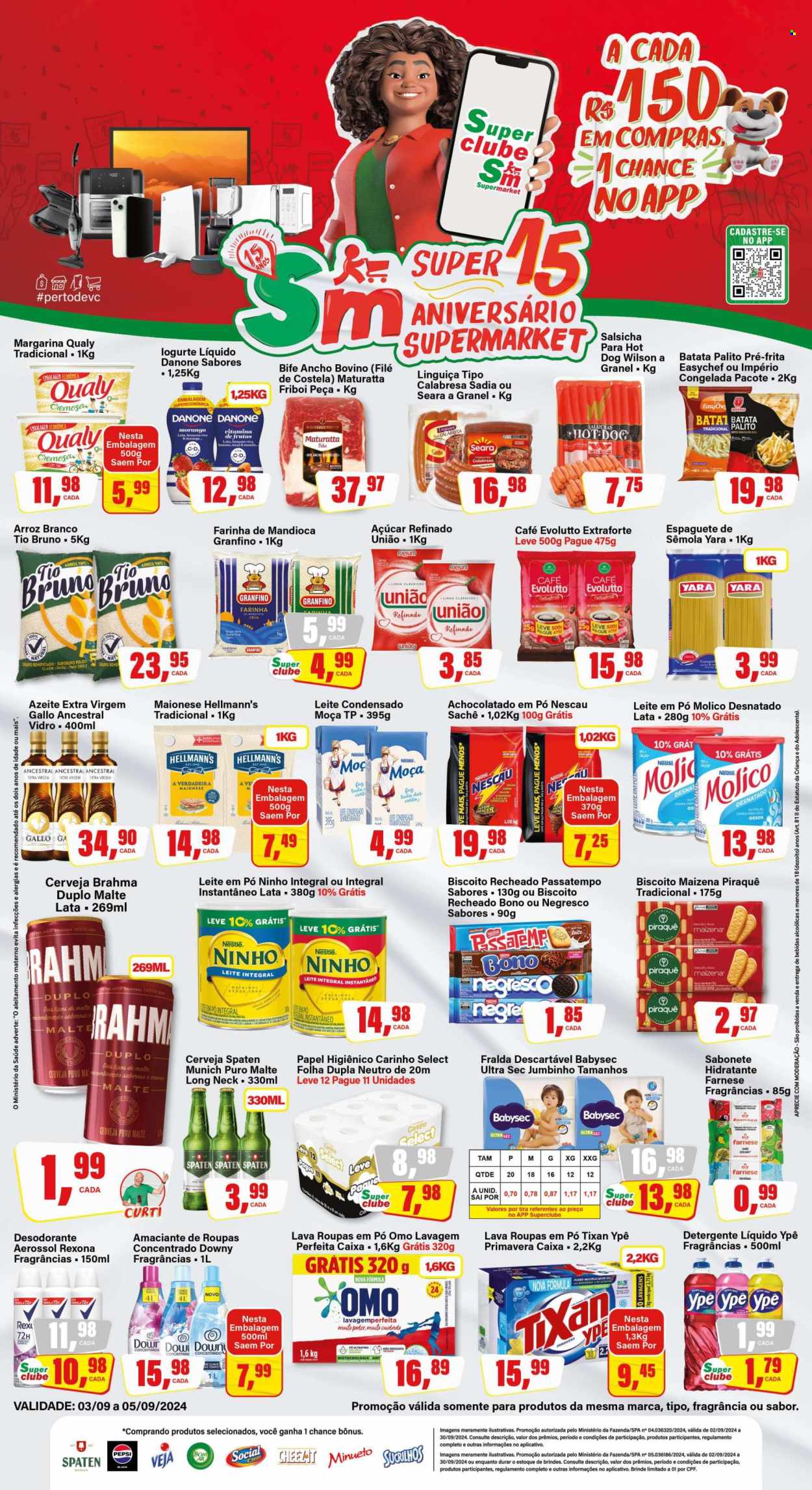 Folheto Rede Supermarket - 03/09/2024 - 05/09/2024. Página 1