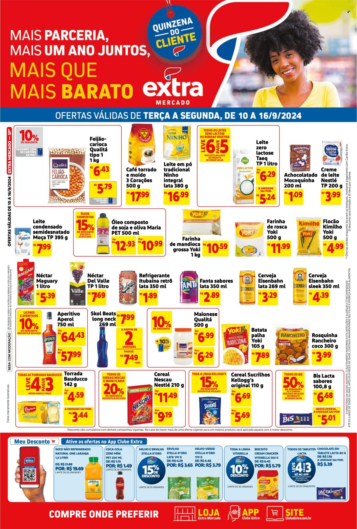 Folheto Mercado Extra - 10/09/2024 - 16/09/2024. Página 1