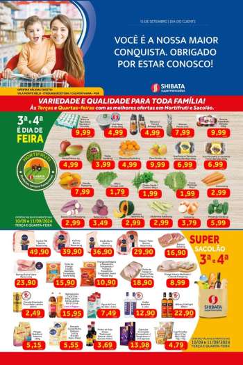 Folheto Shibata Supermercados - 10/09/2024 - 16/09/2024.
