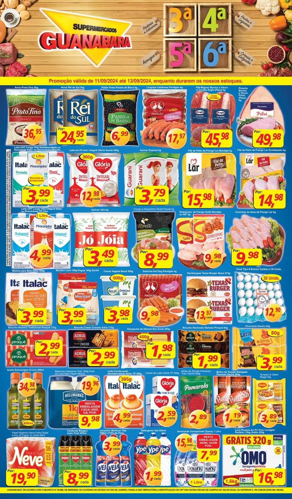 Folheto Supermercados Guanabara - 11/09/2024 - 13/09/2024. Página 12
