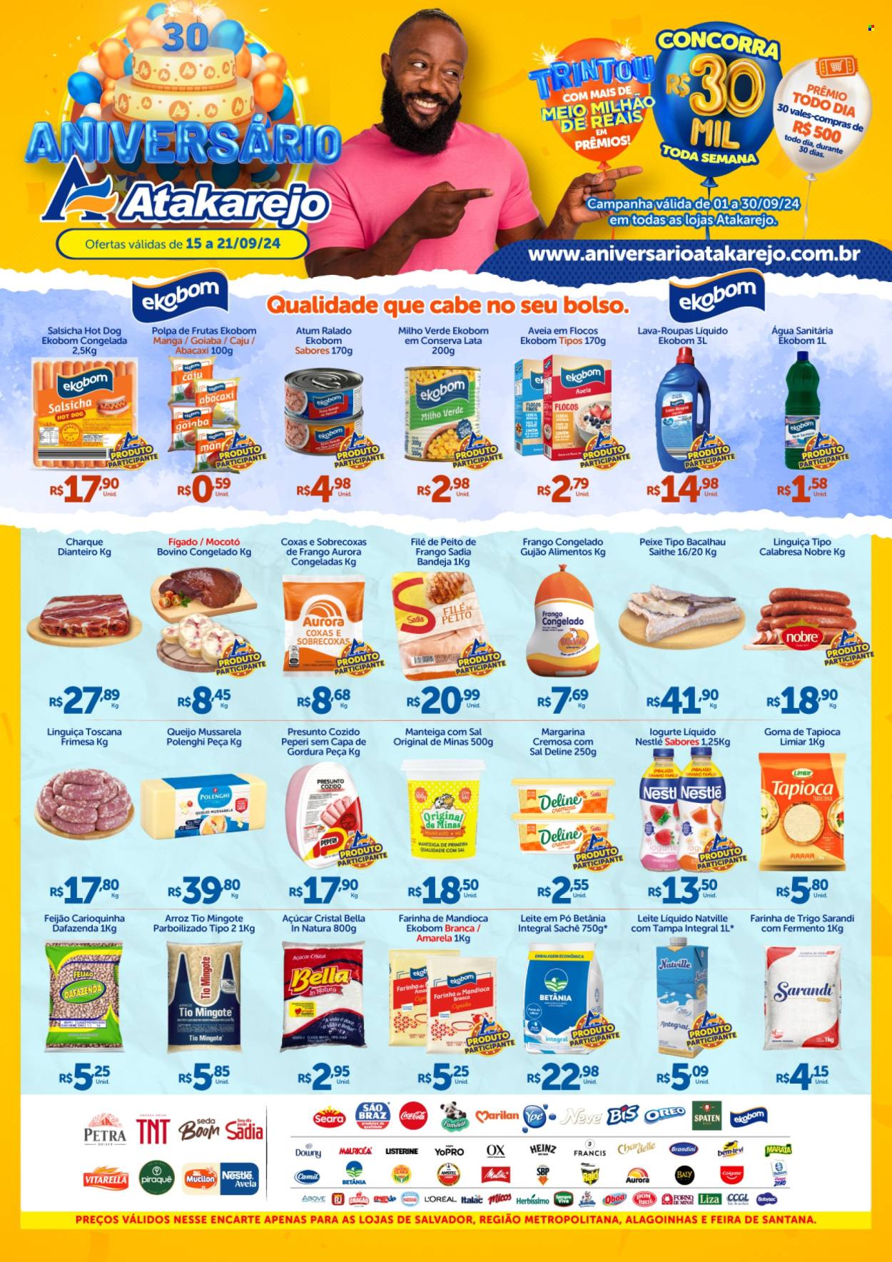 Folheto Atakadão Atakarejo - 15/09/2024 - 21/09/2024. Página 1