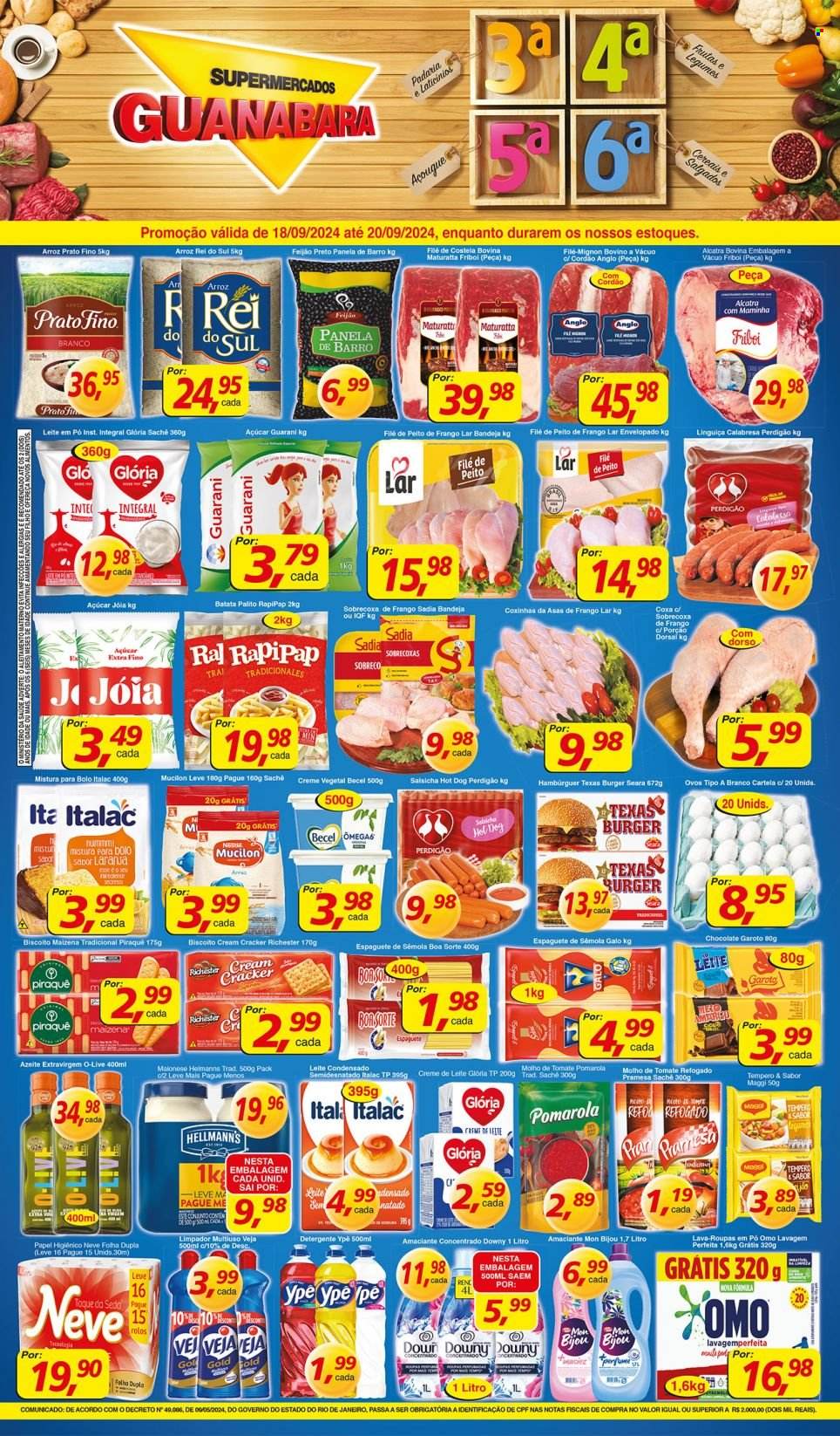 Folheto Supermercados Guanabara - 18/09/2024 - 20/09/2024. Página 12