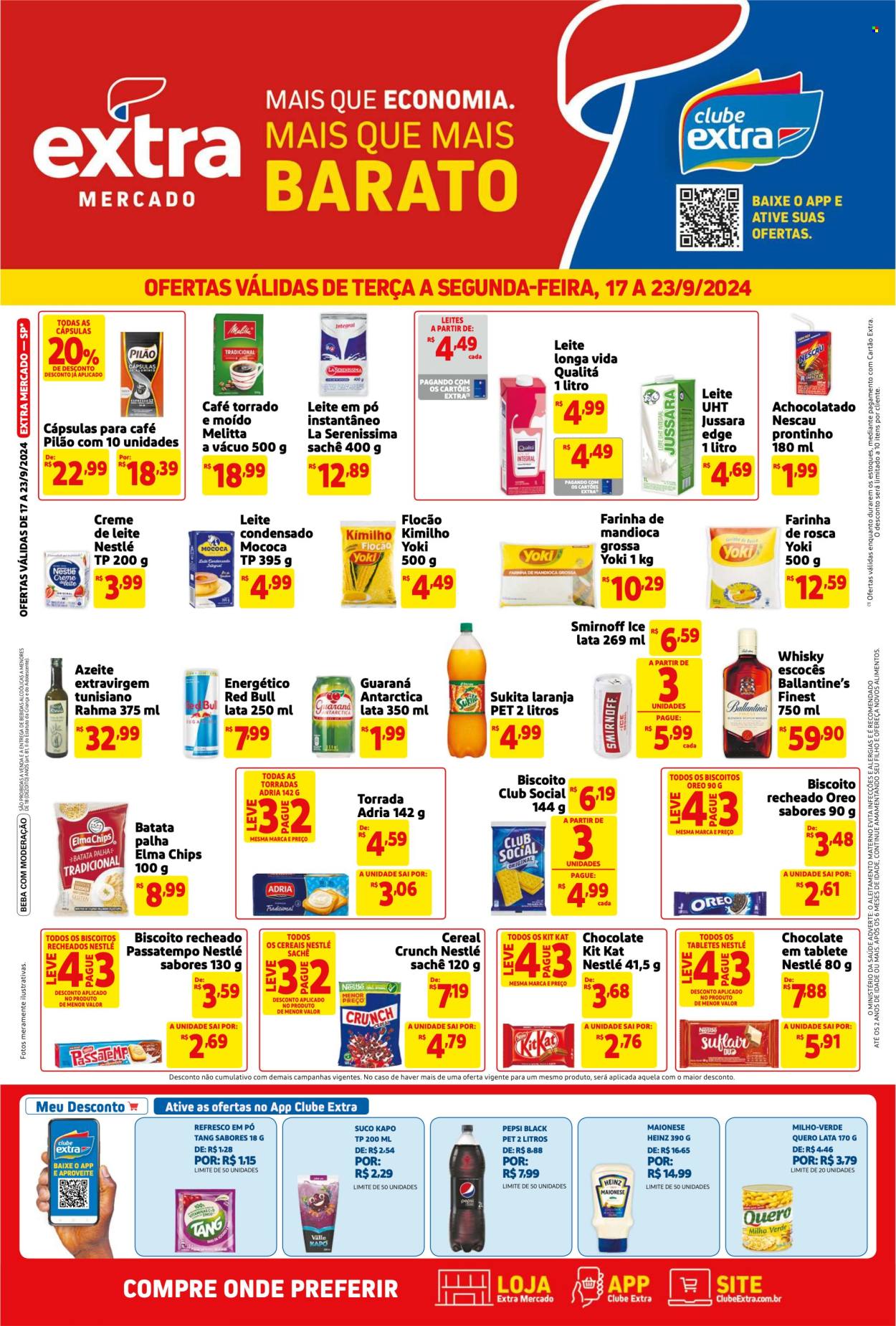 Folheto Mercado Extra - 17/09/2024 - 23/09/2024. Página 1