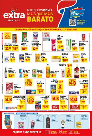 Folheto Mercado Extra - 17/09/2024 - 23/09/2024.