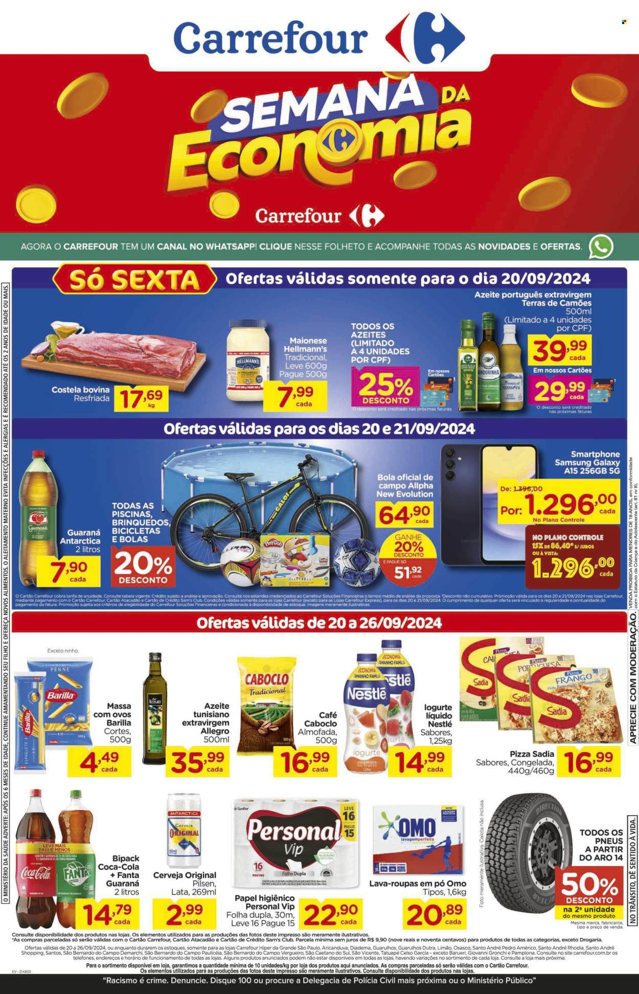 Folheto Carrefour Hiper - 20/09/2024 - 26/09/2024. Página 1