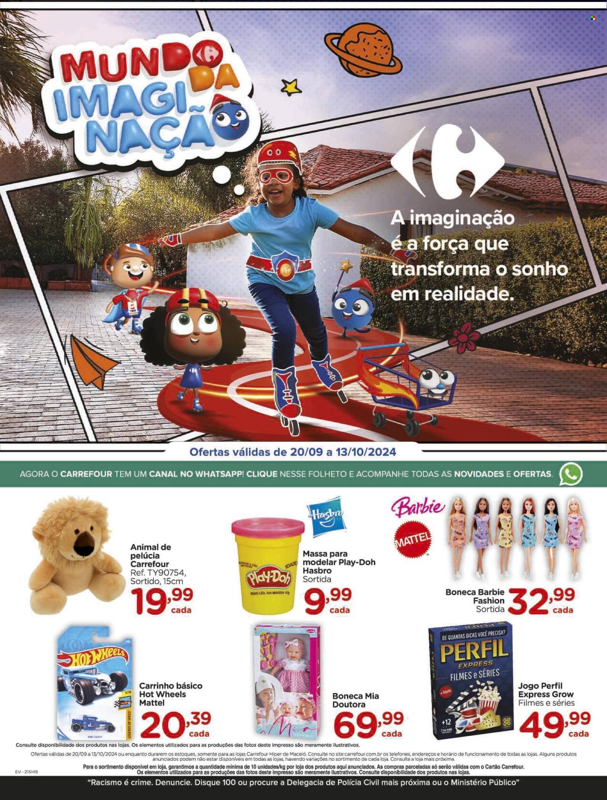 Folheto Carrefour Hiper - 20/09/2024 - 13/10/2024. Página 1