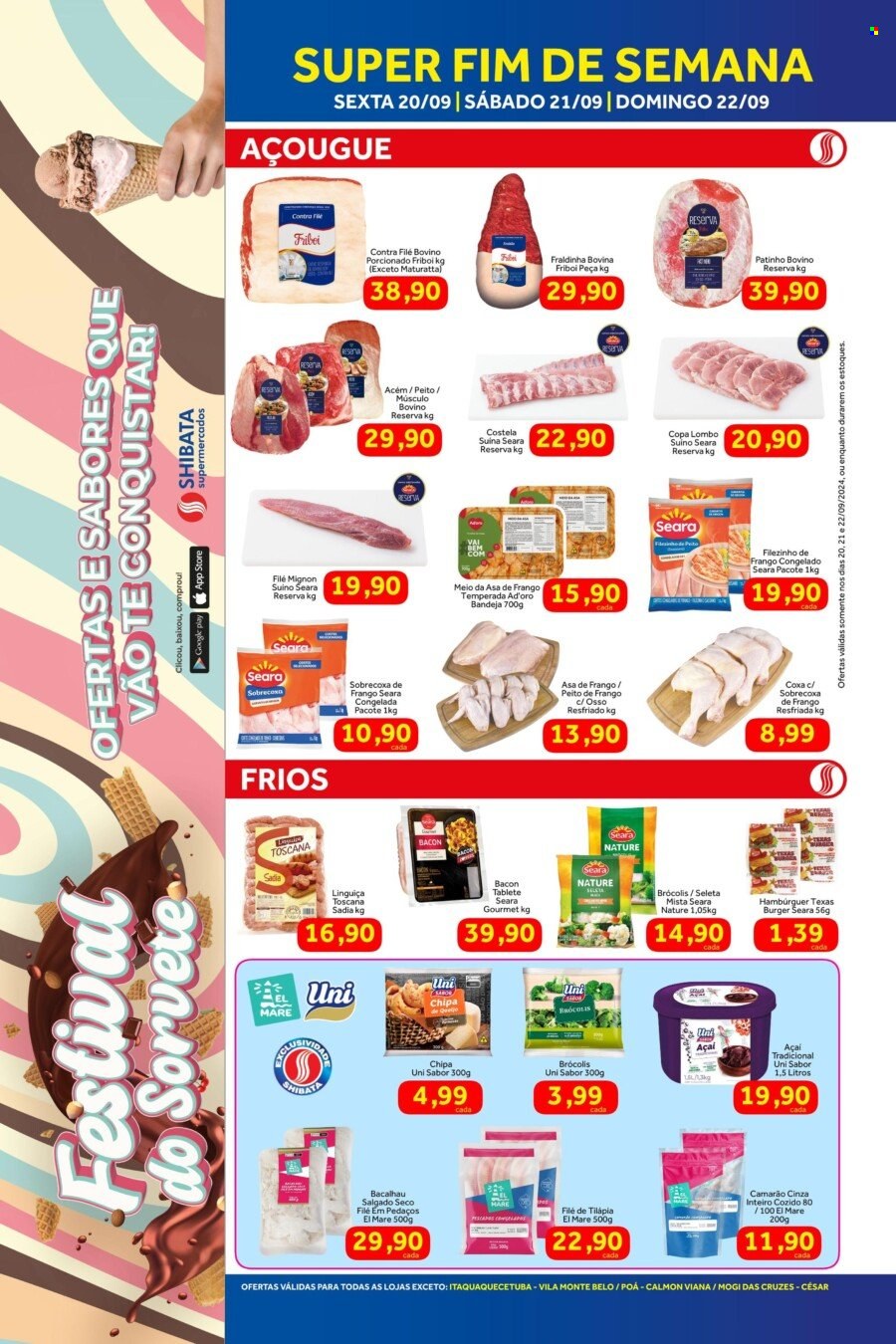 Folheto Shibata Supermercados - 20/09/2024 - 22/09/2024. Página 1