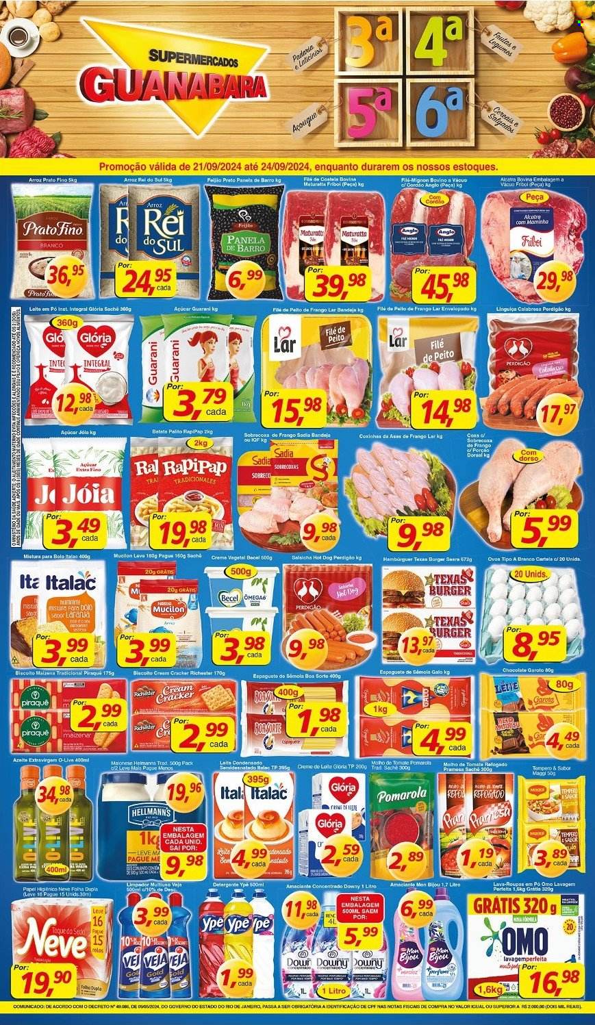 Folheto Supermercados Guanabara - 21/09/2024 - 24/09/2024. Página 12
