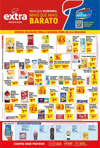 Folheto Mercado Extra - 24/09/2024 - 30/09/2024.