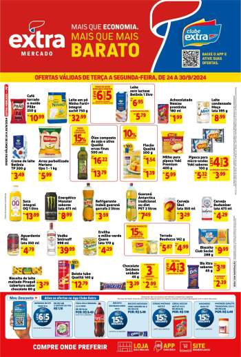 Folheto Mercado Extra - 24/09/2024 - 30/09/2024.