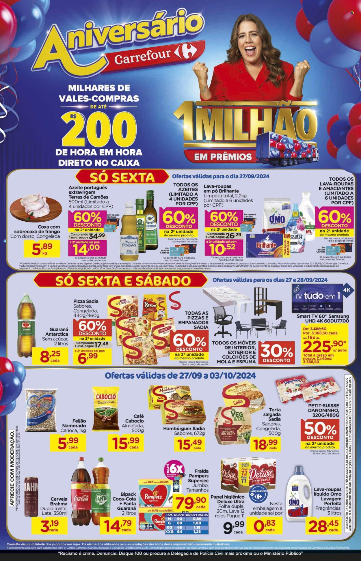 Folheto Carrefour Hiper - 27/09/2024 - 03/10/2024. Página 1