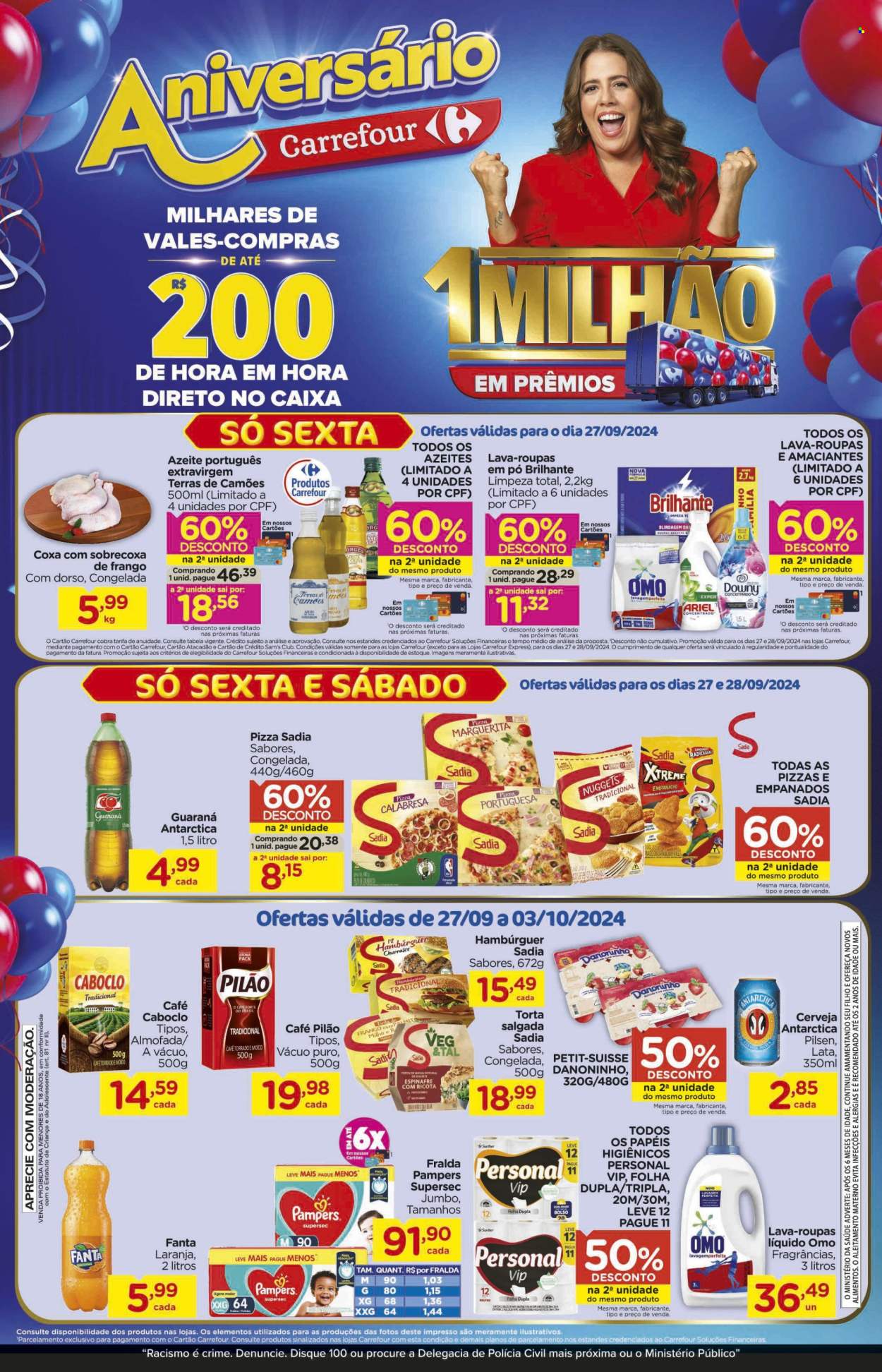 Folheto Carrefour Bairro - 27/09/2024 - 03/10/2024. Página 1
