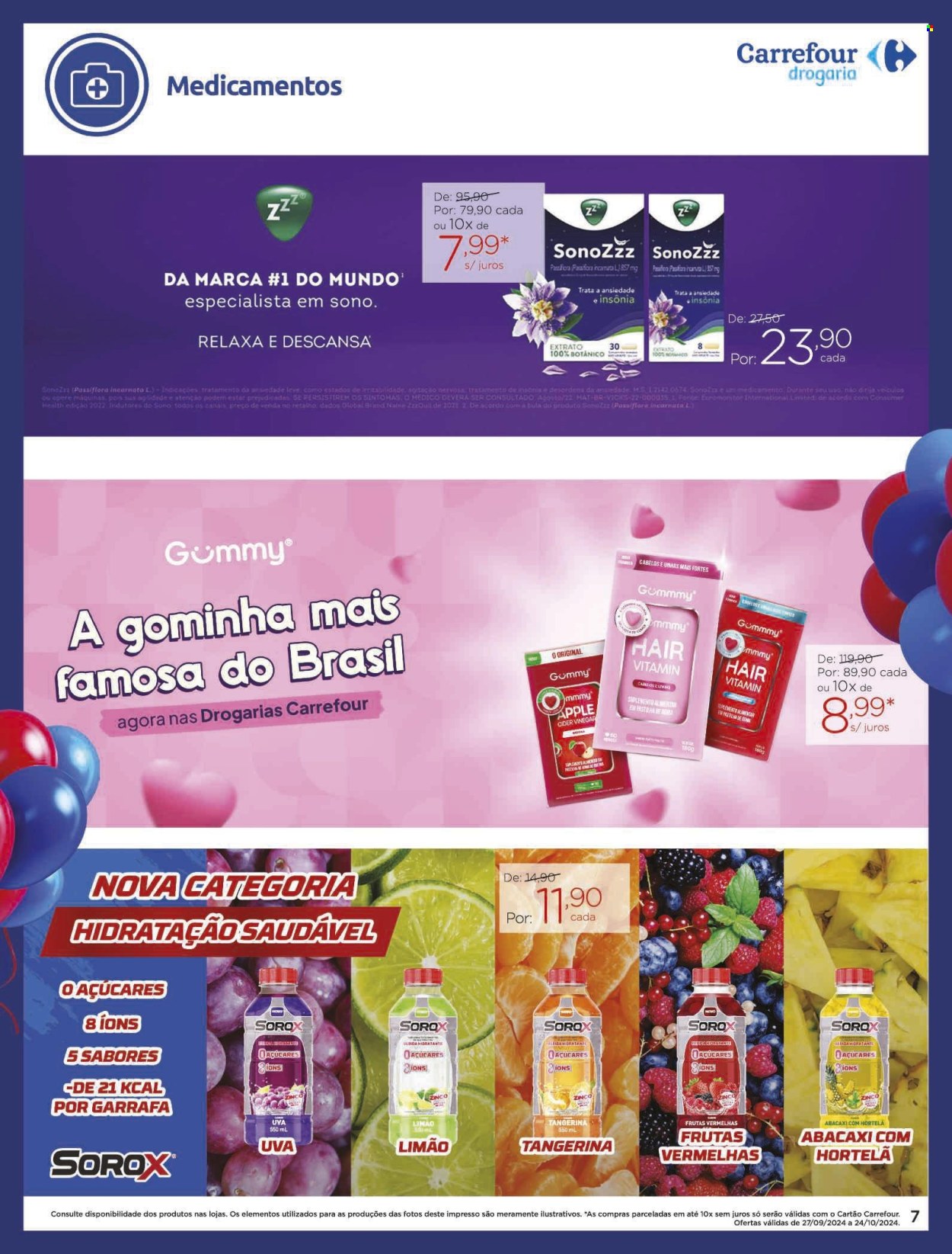 Folheto Carrefour Drogaria - 27/09/2024 - 24/10/2024. Página 7