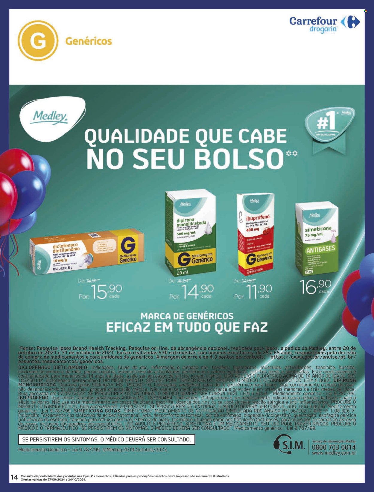Folheto Carrefour Drogaria - 27/09/2024 - 24/10/2024. Página 14