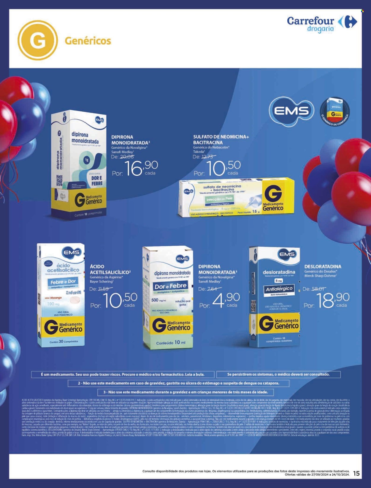 Folheto Carrefour Drogaria - 27/09/2024 - 24/10/2024. Página 15