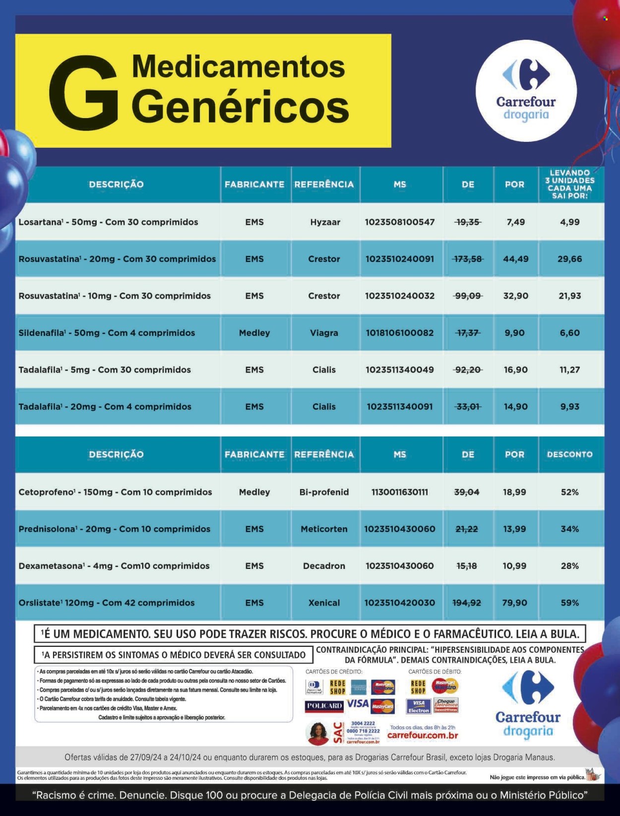 Folheto Carrefour Drogaria - 27/09/2024 - 24/10/2024. Página 16