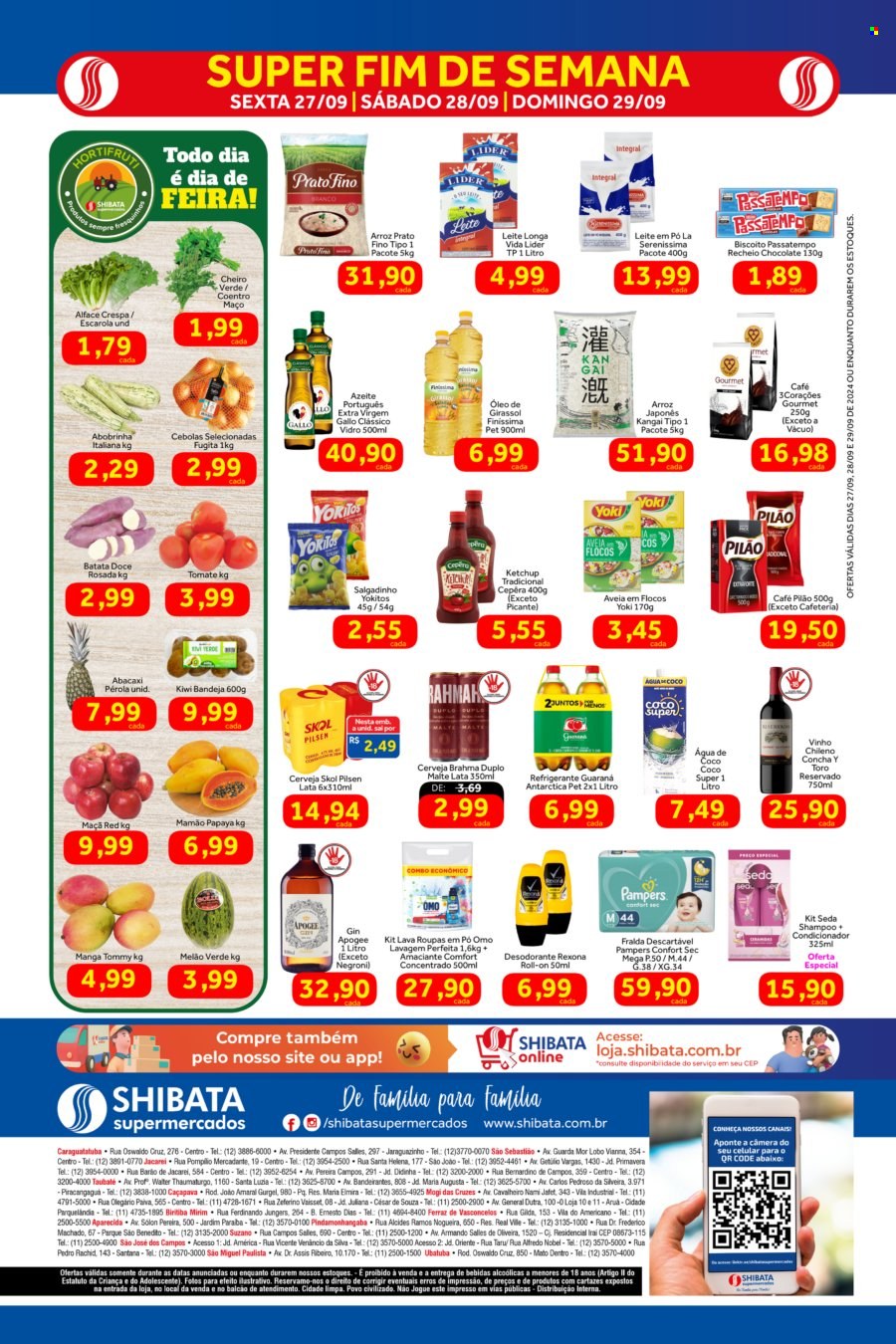 Folheto Shibata Supermercados - 27/09/2024 - 29/09/2024. Página 2
