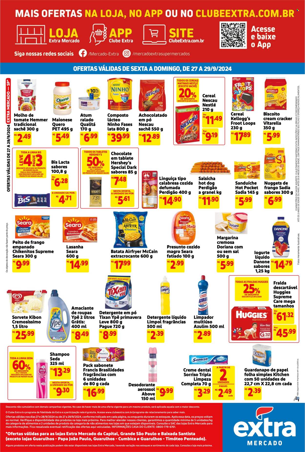 Folheto Mercado Extra - 27/09/2024 - 29/09/2024. Página 2