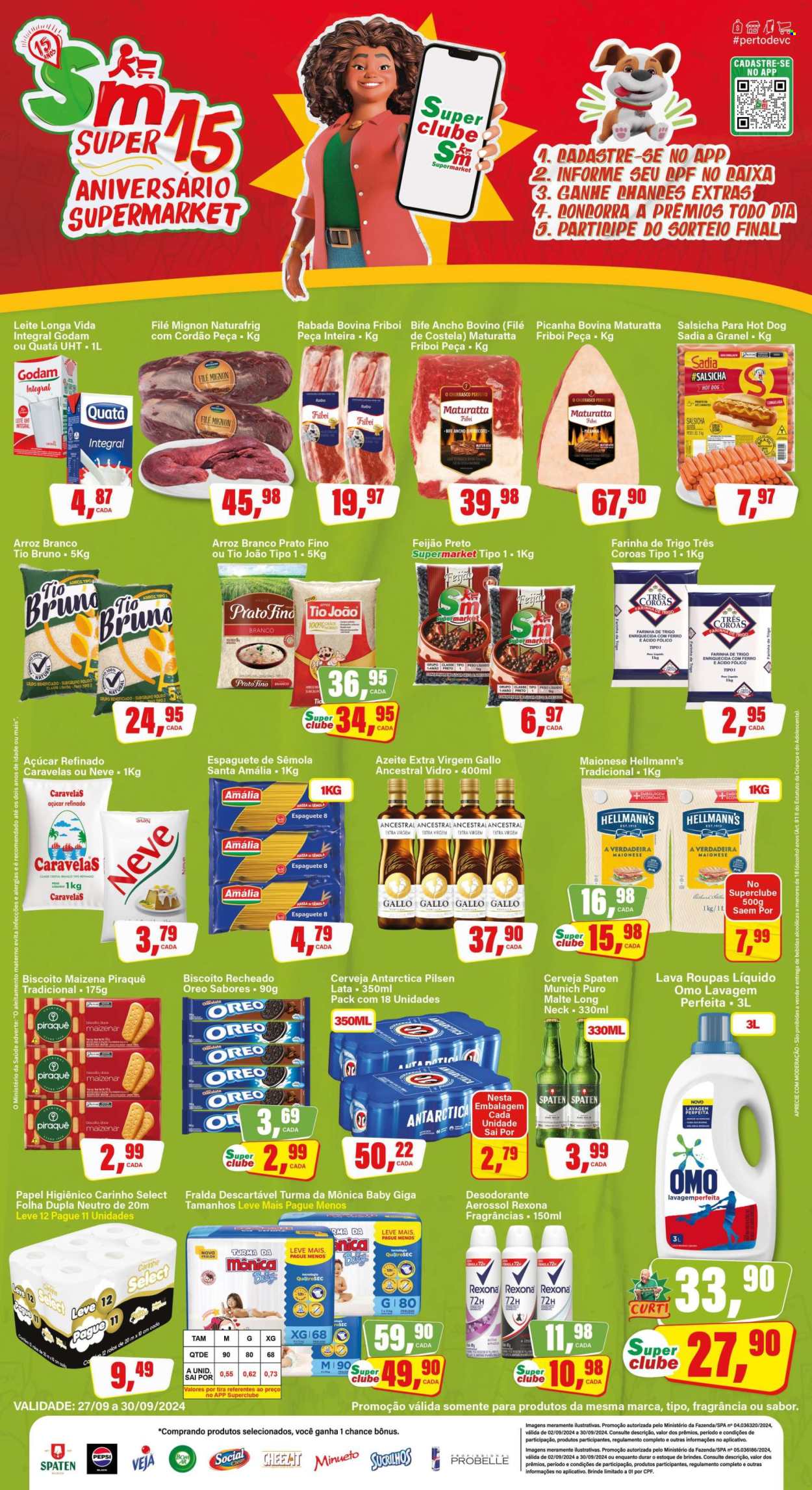 Folheto Rede Supermarket - 27/09/2024 - 30/09/2024. Página 1