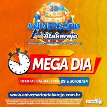 Folheto Atakadão Atakarejo - 29/09/2024 - 30/09/2024.