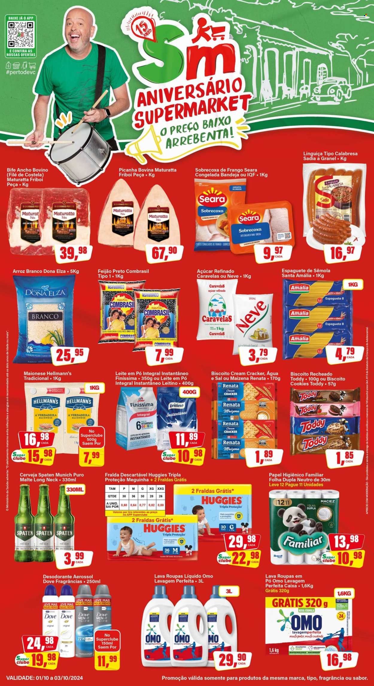 Folheto Rede Supermarket - 01/10/2024 - 03/10/2024. Página 1