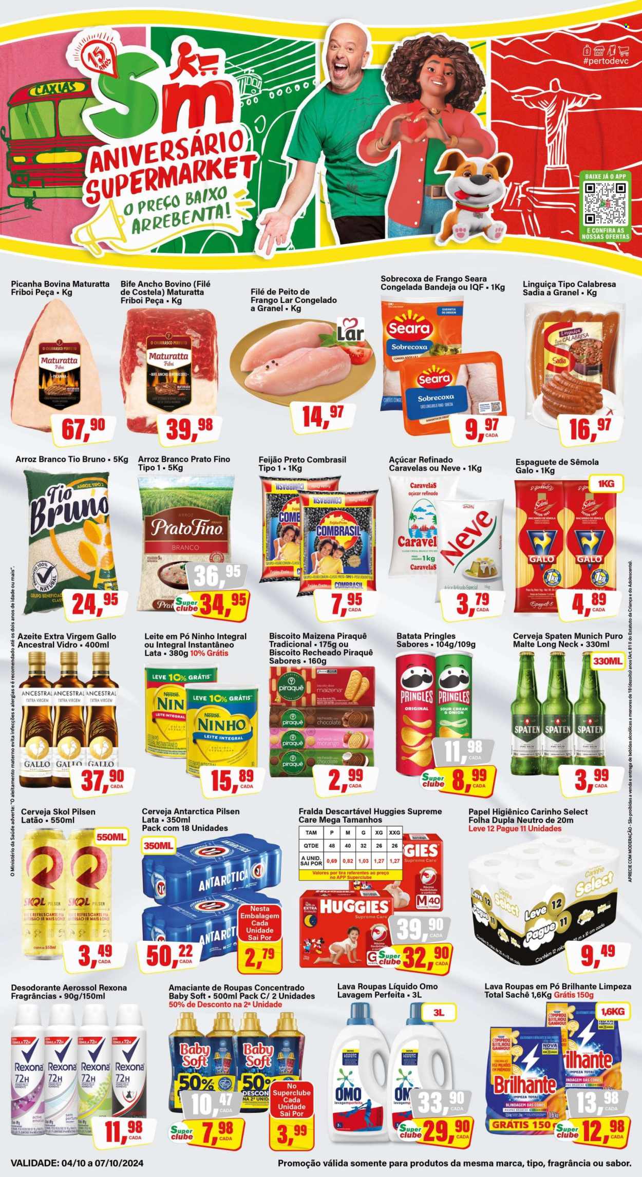 Folheto Rede Supermarket - 04/10/2024 - 07/10/2024. Página 1