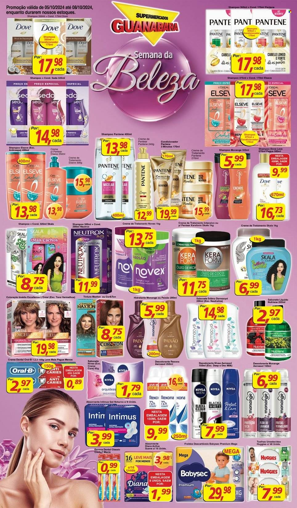 Folheto Supermercados Guanabara - 05/10/2024 - 08/10/2024. Página 1