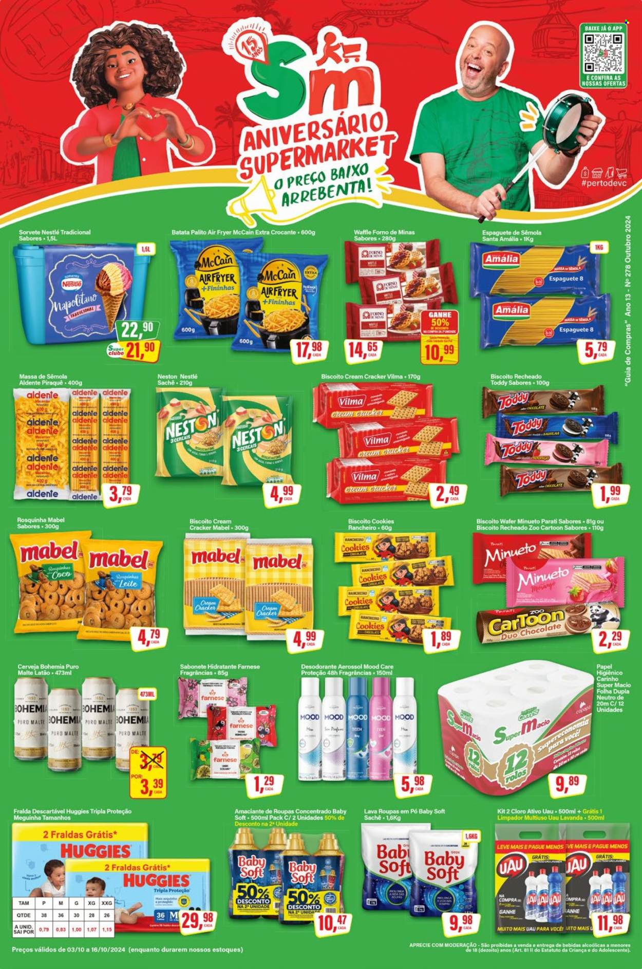 Folheto Rede Supermarket - 03/10/2024 - 16/10/2024. Página 1