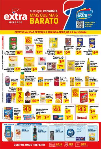 Folheto Mercado Extra - 08/10/2024 - 14/10/2024.