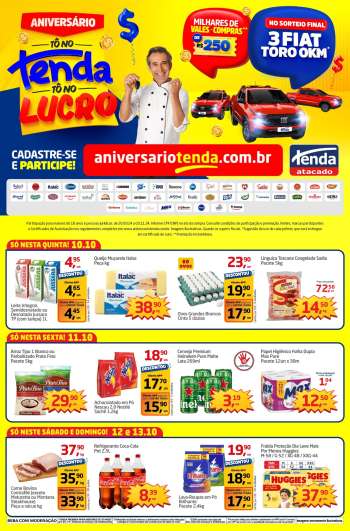 Folheto Tenda Atacado - 10/10/2024 - 13/10/2024.