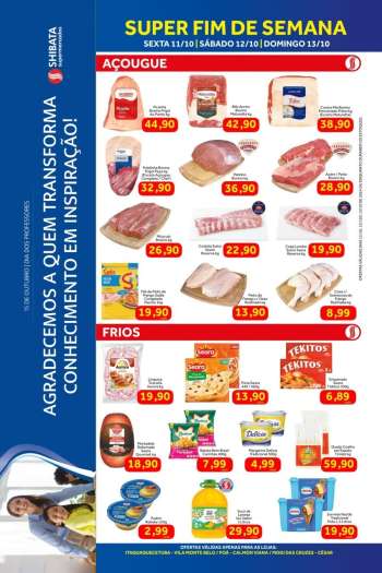 Folheto Shibata Supermercados - 11/10/2024 - 13/10/2024.