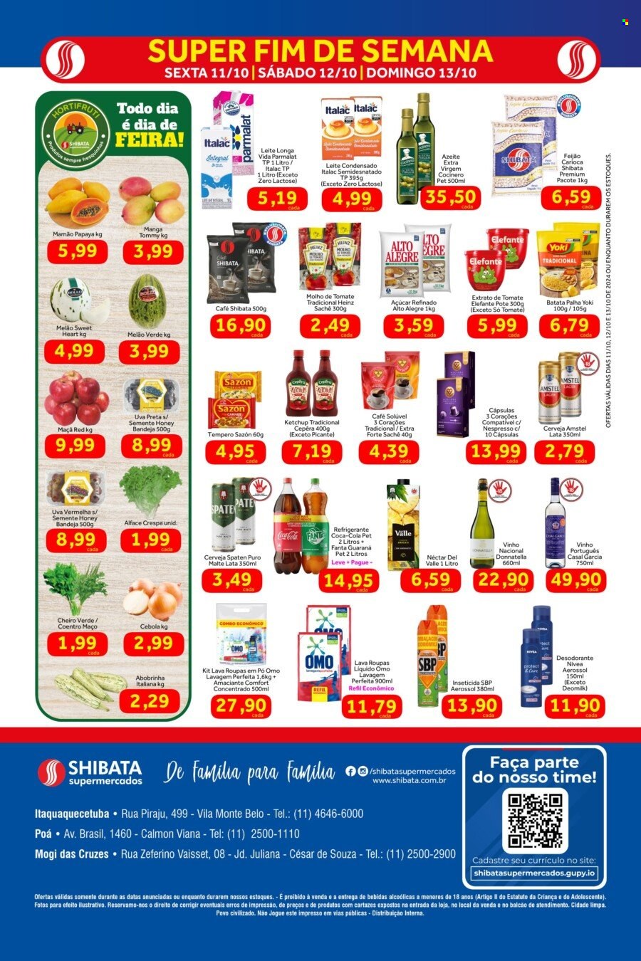 Folheto Shibata Supermercados - 11/10/2024 - 13/10/2024. Página 2