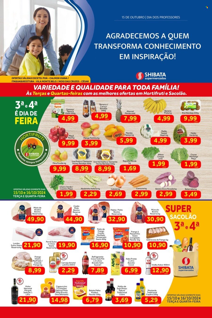 Folheto Shibata Supermercados - 15/10/2024 - 21/10/2024. Página 1