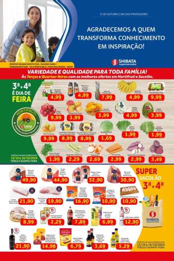 Folheto Shibata Supermercados - 15/10/2024 - 21/10/2024.