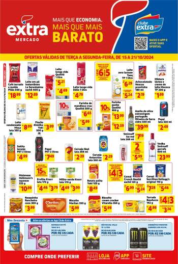 Folheto Mercado Extra - 15/10/2024 - 21/10/2024.