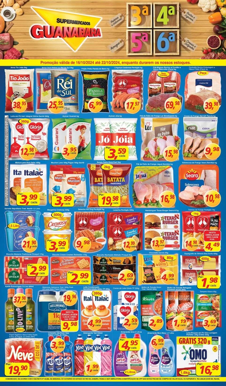 Folheto Supermercados Guanabara - 16/10/2024 - 22/10/2024. Página 12