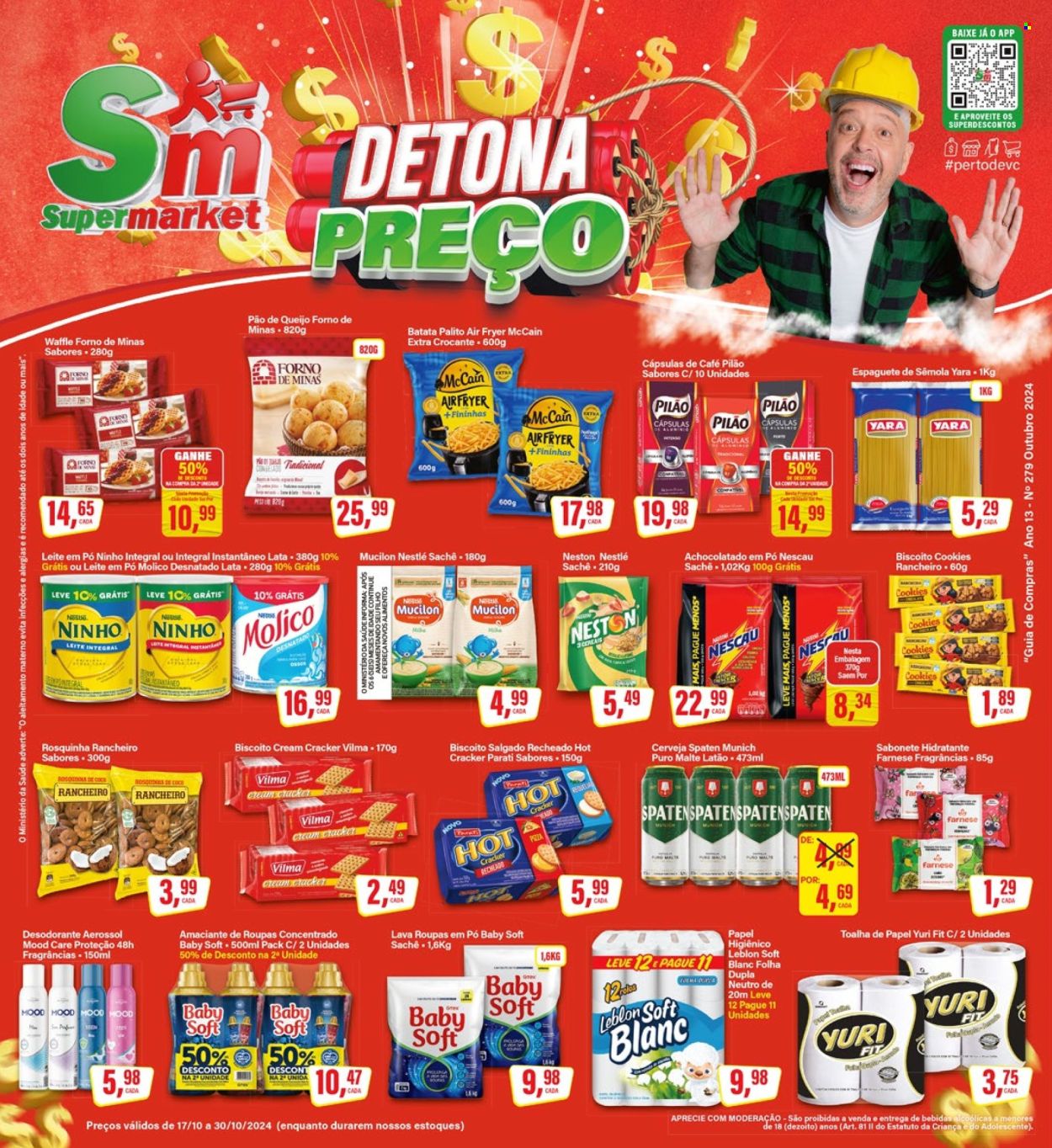 Folheto Rede Supermarket - 17/10/2024 - 30/10/2024. Página 1