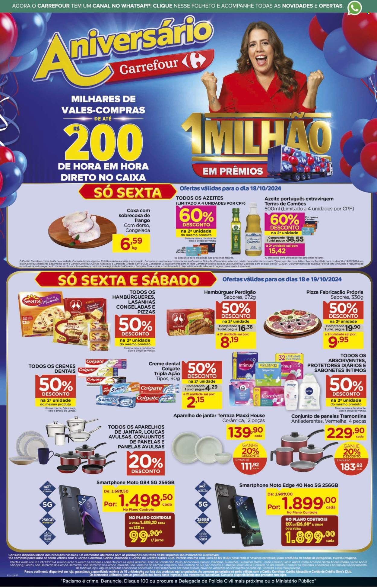 Folheto Carrefour Hiper - 18/10/2024 - 24/10/2024. Página 1