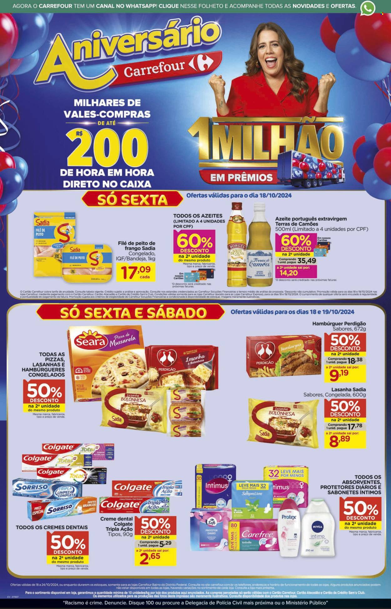 Folheto Carrefour Bairro - 18/10/2024 - 24/10/2024. Página 1