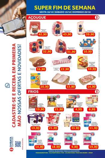 Folheto Shibata Supermercados - 18/10/2024 - 20/10/2024.