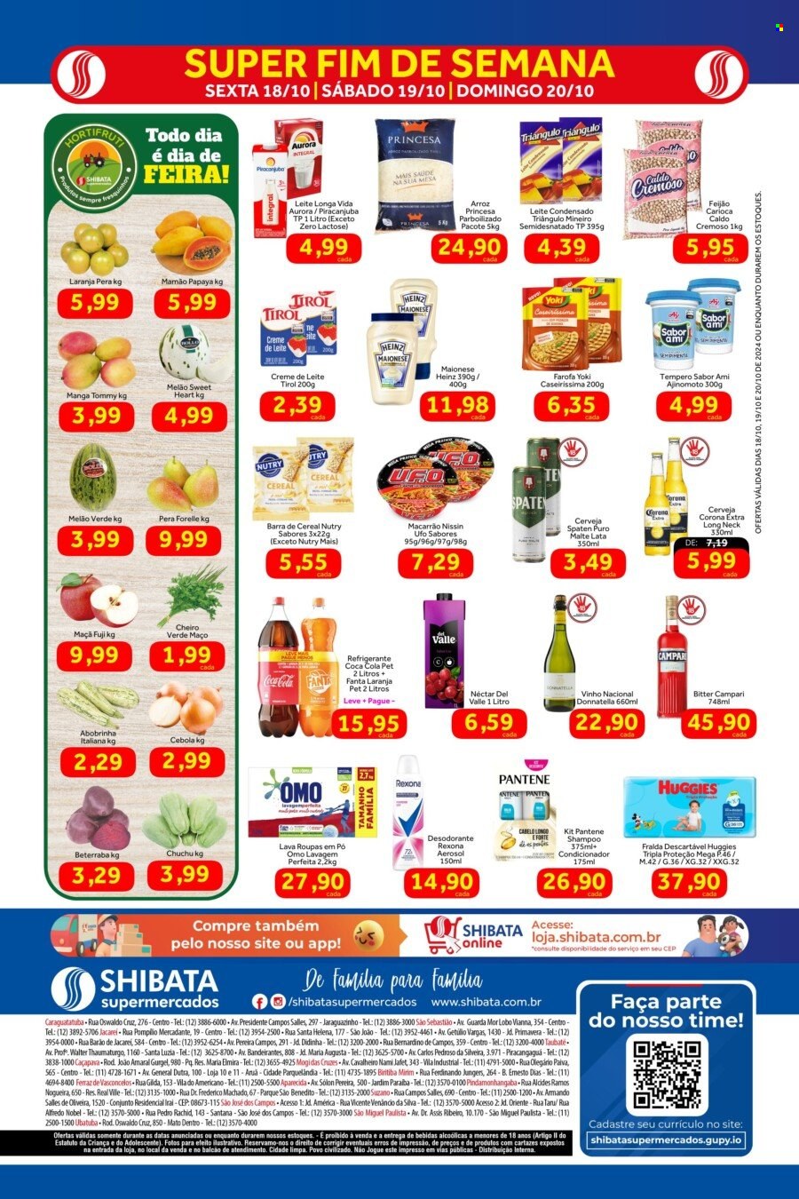 Folheto Shibata Supermercados - 18/10/2024 - 20/10/2024. Página 2
